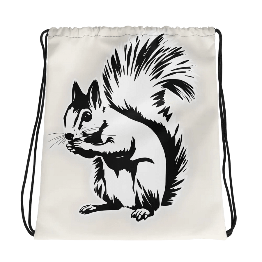 Squirrel Chic Drawstring Bag product image (1)