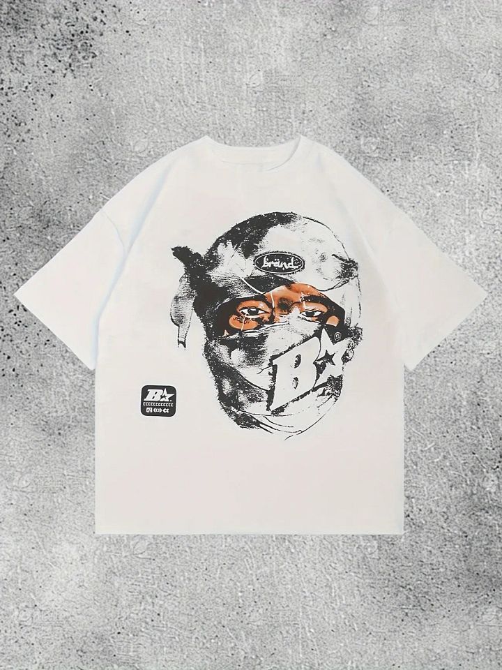 ZENTLY Y2K Tee – Vintage Masked Portrait Edition product image (1)