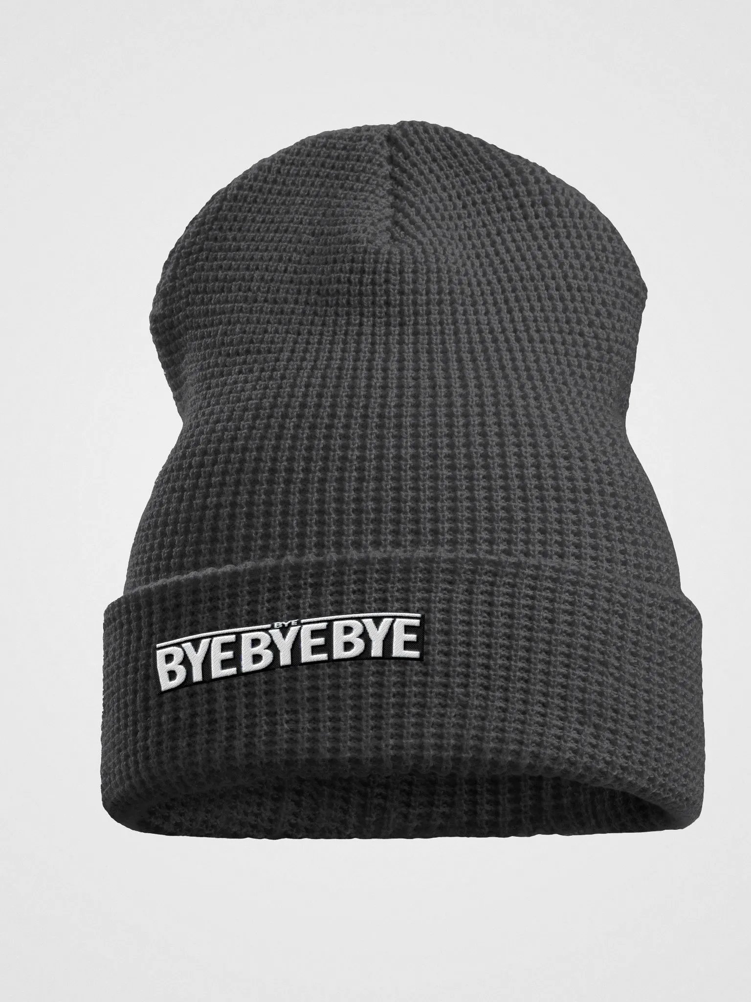 ByeByeBye Waffle Knit Beanie product image (1)