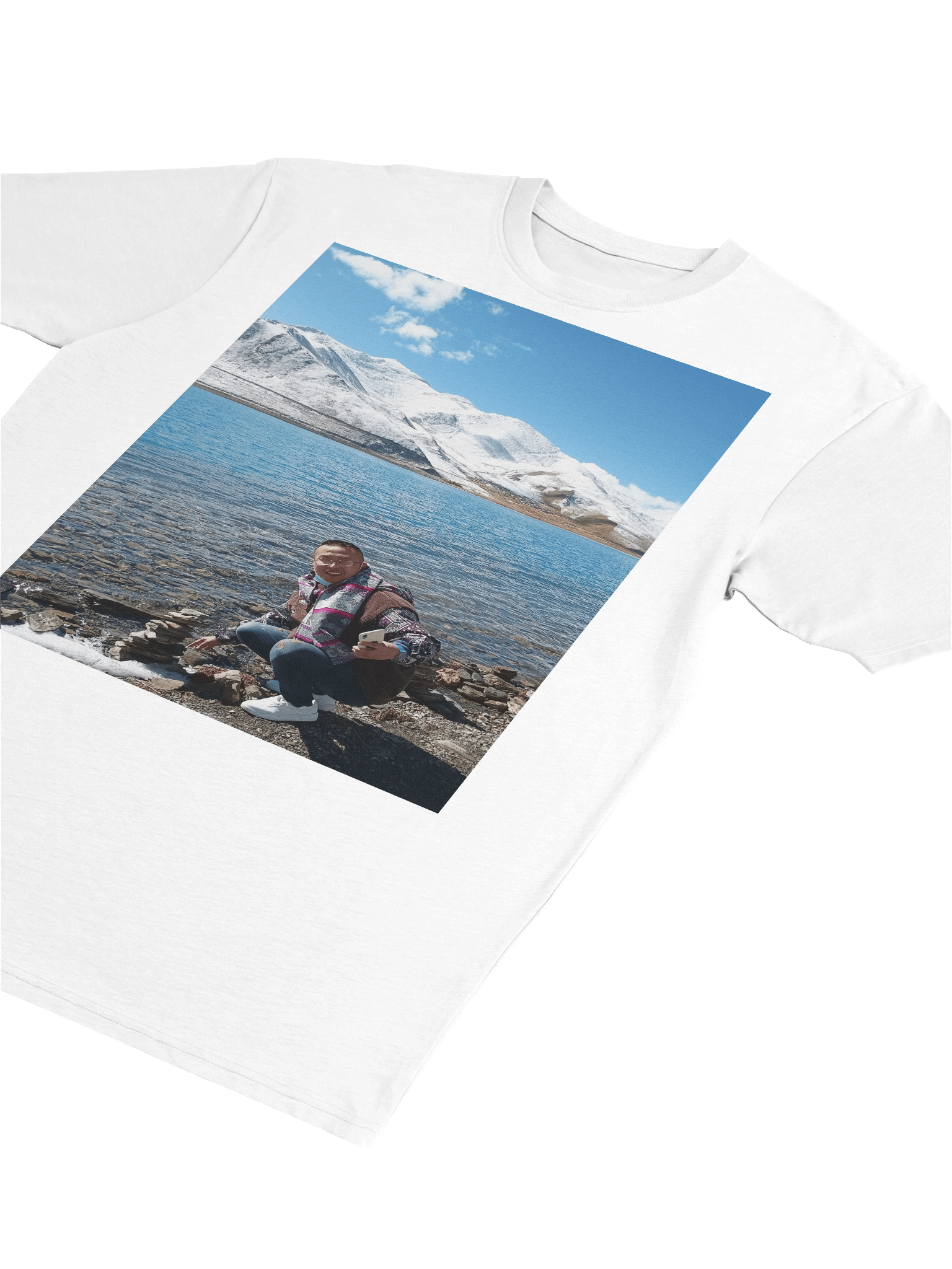 Cotton Heritage Men's Premium Heavyweight Tee: snow mountain product image (35)