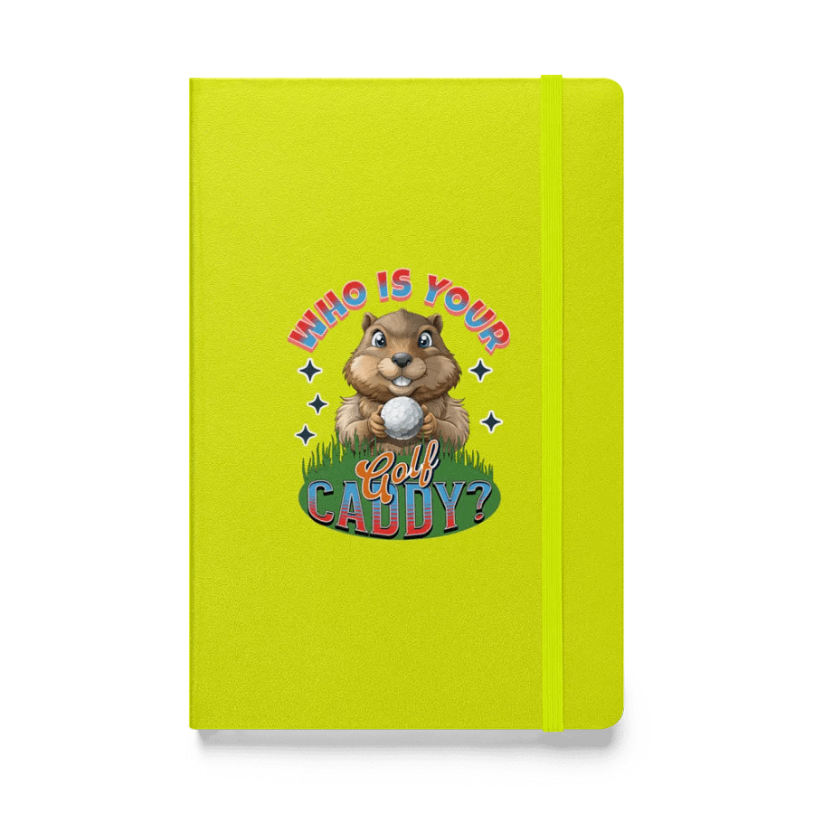 Who Is Your Golf Caddy? Sparkling Groundhog Notebook product image (1)