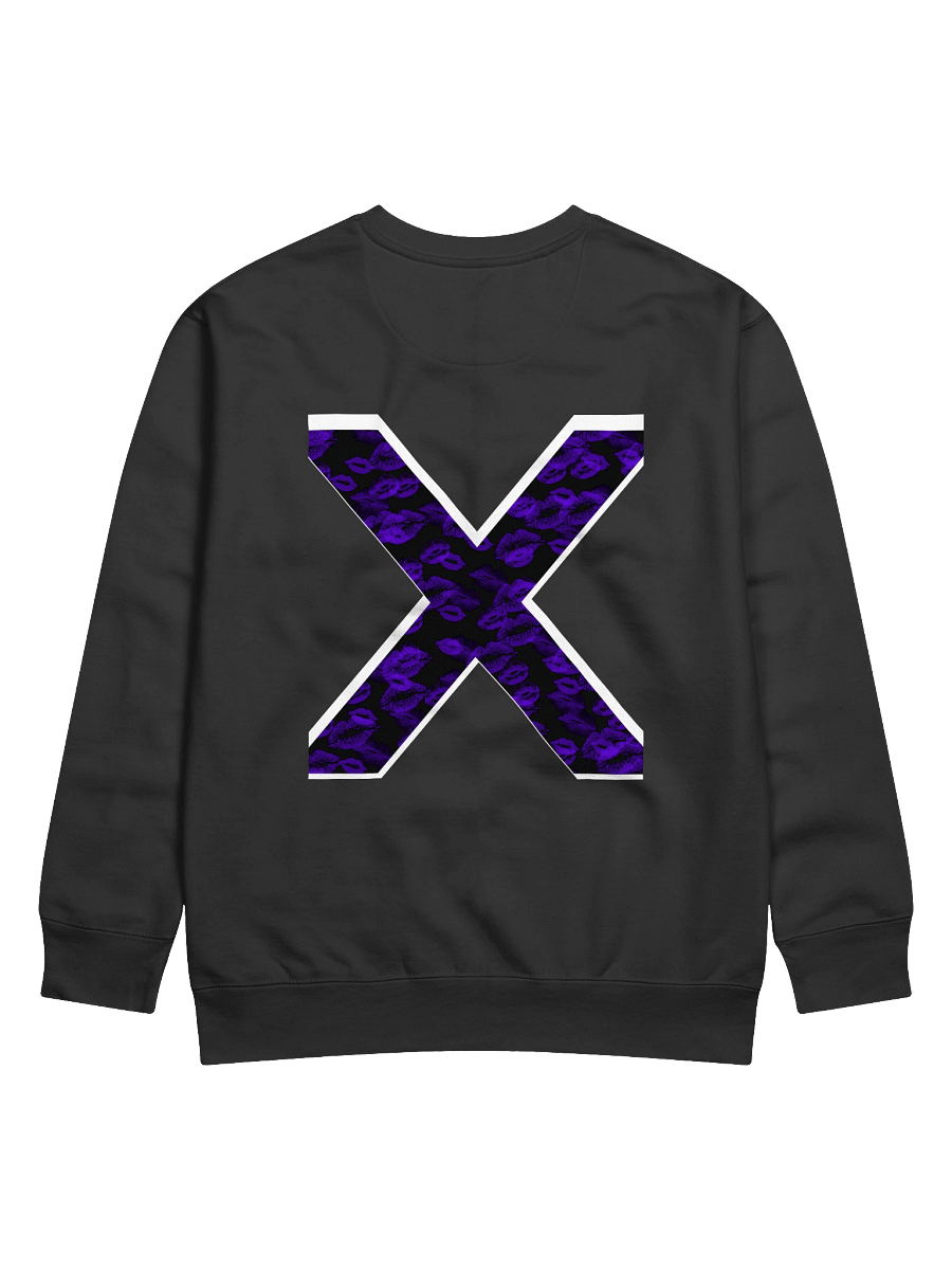 Black X Purple Lipstick Kisses | Crewneck product image (1)