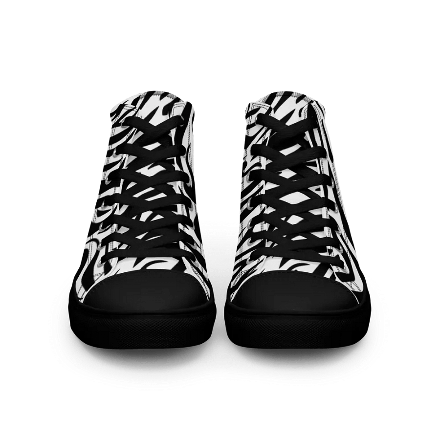 Zebra Dreams High Top Canvas Shoes product image (3)