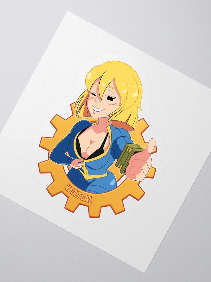Teasing Thumbs-Up Vault Girl Sticker product image (2)