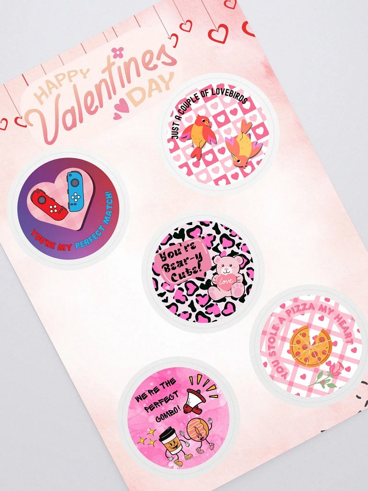 Valentine's Day Stickers (2") product image (1)