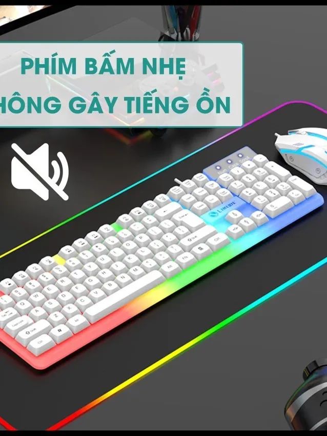 Bàn Phím Giả Cơ Kèm Chuột Máy Tính Có Dây Tích Hợp Đèn Led Bật Tắt | Phiên Bản Keycap Bo Góc Mới product image (4)