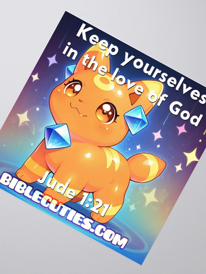 Bible Cuties Sam - Keep yourselves in the love of God Sticker product image (2)