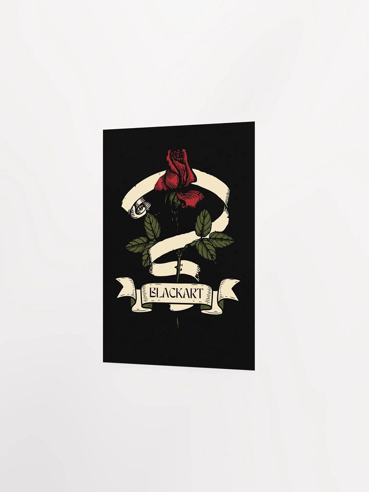 Vintage Rose Ribbon Matte Poster product image (2)