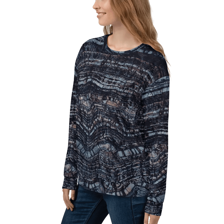 Dark Blue Stone Texture Sweatshirt product image (10)