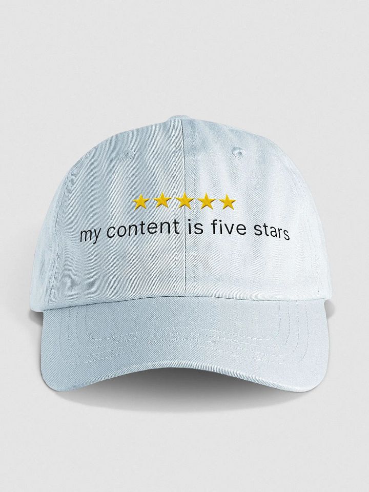 "My Content is 5 Stars" Baseball Hat product image (1)