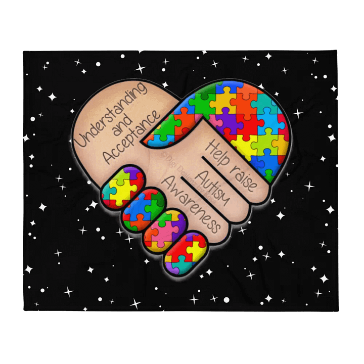 Autism Awareness Throw Blanket product image (2)