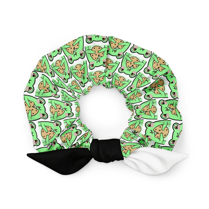 Cookie Frog Scrunchie w/ Split Dye Bow! product image (1)