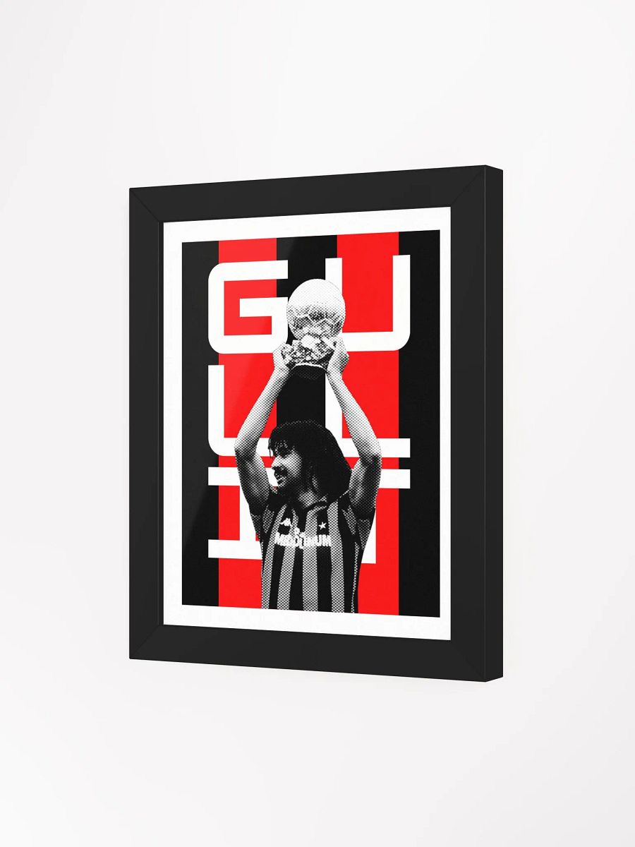 Ruud Gullit BW AC Milan Name Art Framed Print product image (4)