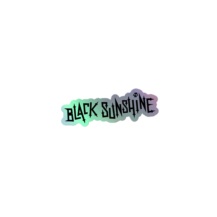 Black Sunshiny Sticker product image (1)