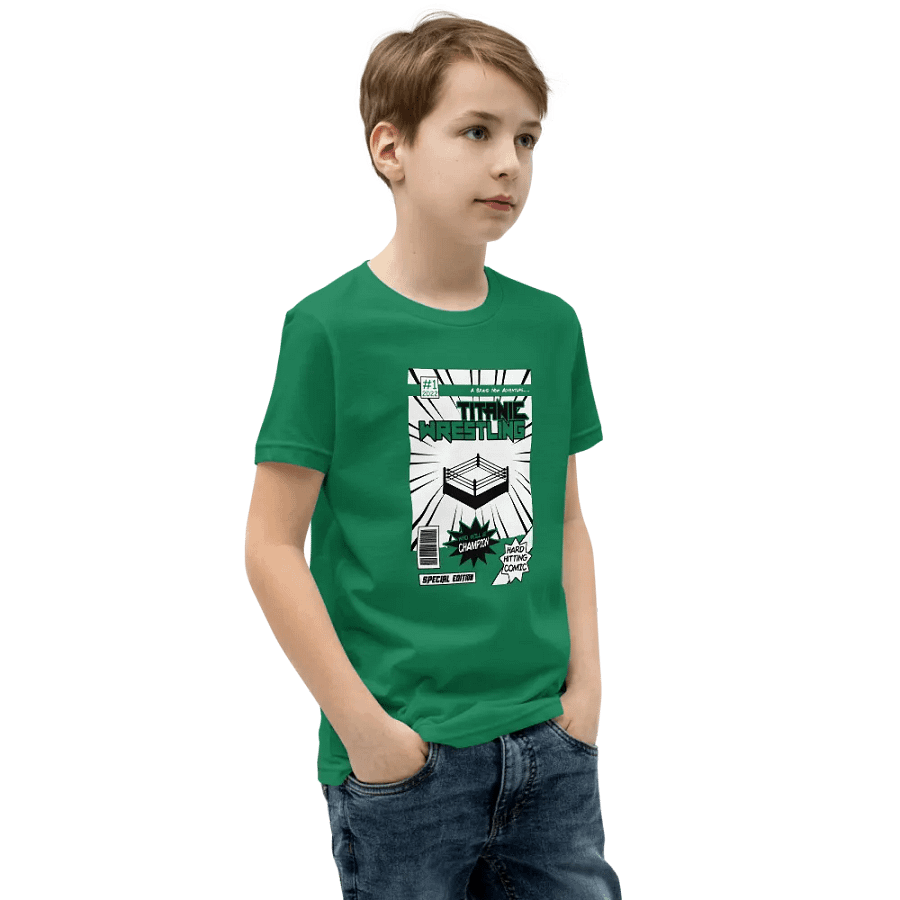 Kids Comic Book Tee - GREEN product image (3)