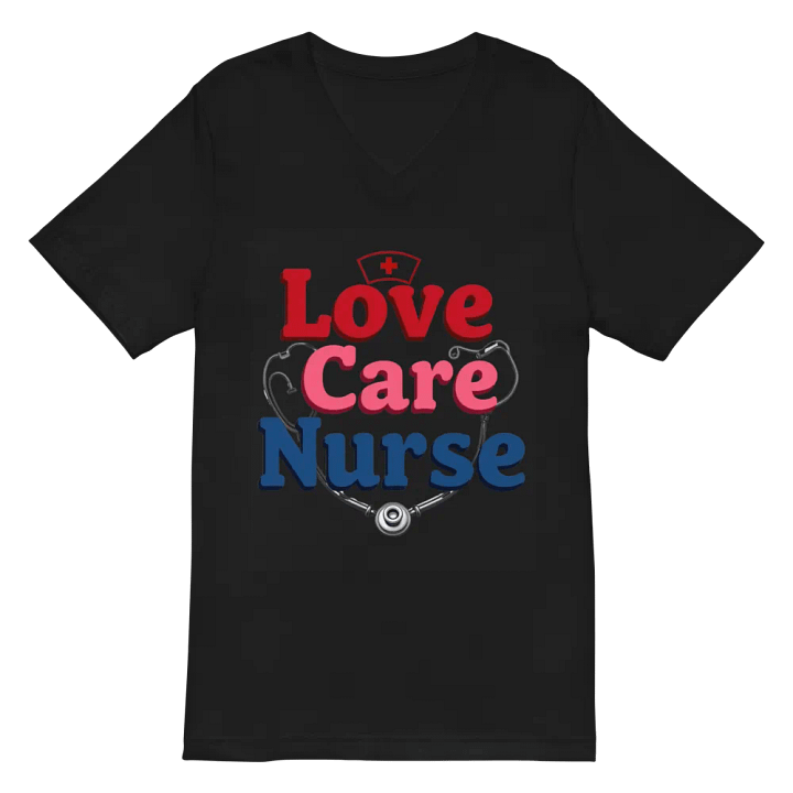 Nurse Love & Care V-Neck Tee product image (3)