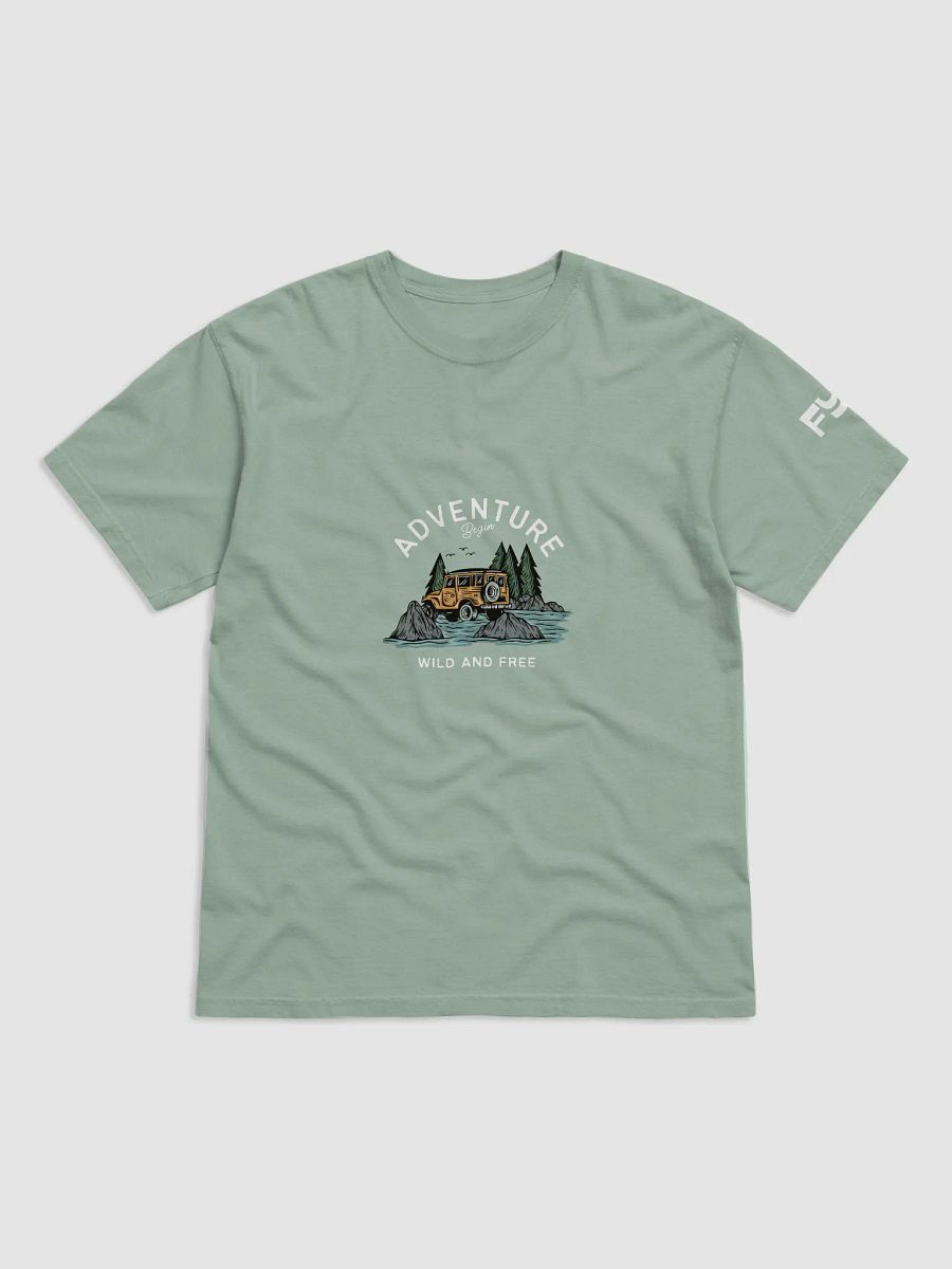 Wild and Free heavyweight garment cotton t-shirt product image (1)