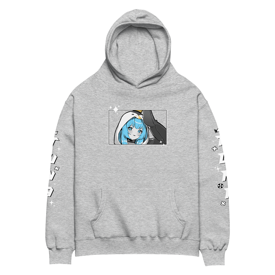 Black & Blue Hoodie Oversized Premium Unisex product image (2)