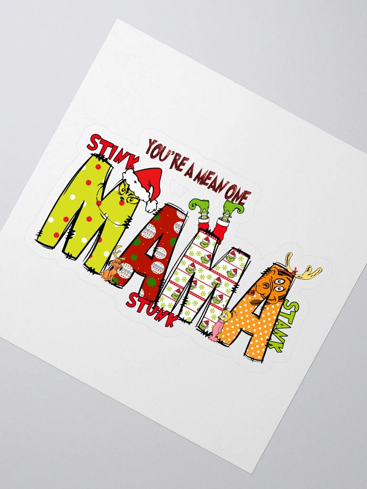 Festive 'MAMA' Kiss Cut Stickers product image (2)