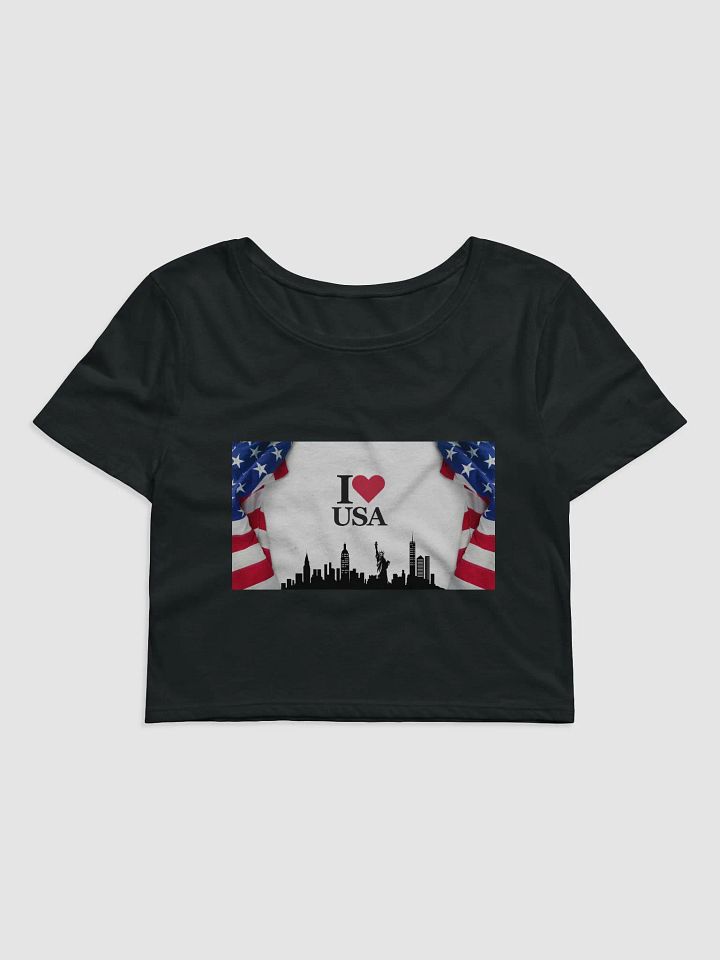 Patriotic Love Crop Tee product image (1)
