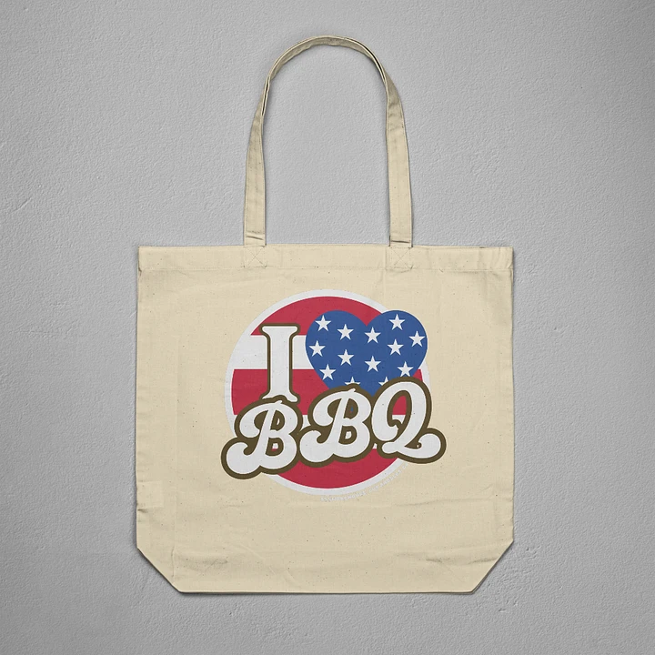 I Love BBQ Tote Bag - 1 side print product image (1)