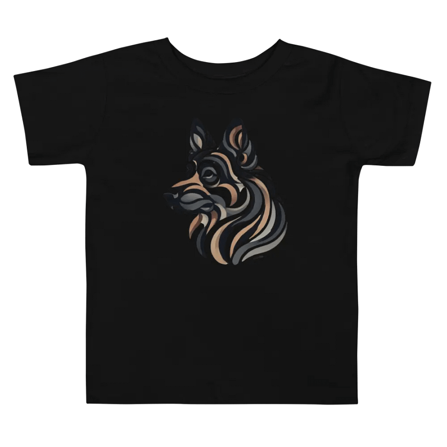 Toddler German Shepherd Abstract Art Tee product image (2)