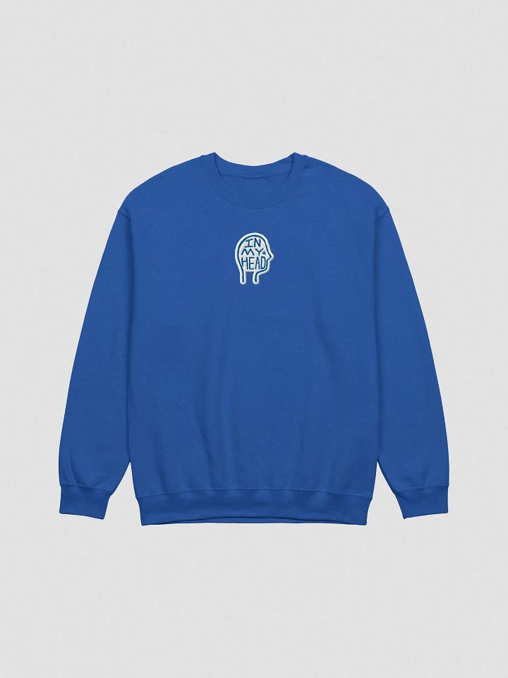 In My Head embroidered crewneck (royal bubble design) product image (2)