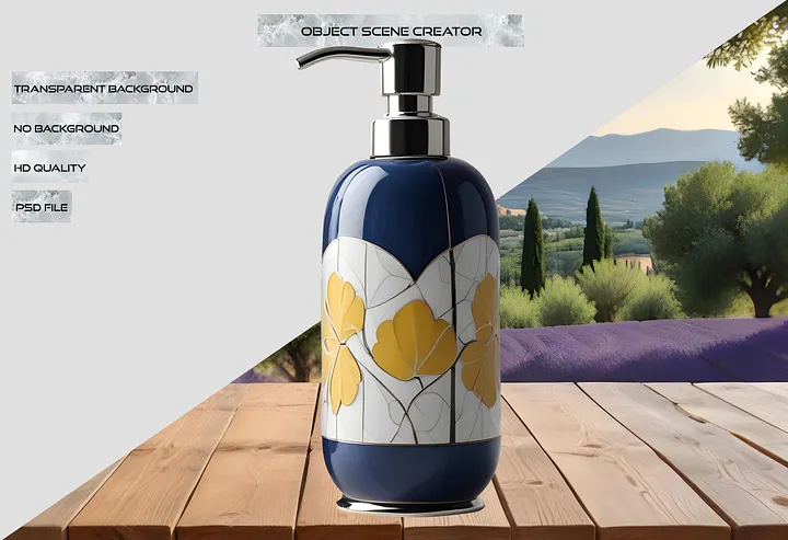 Golden Tides – Luxe Spa Dispenser PNG product image (2)