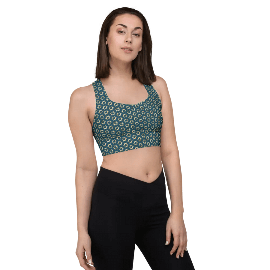 Seashell and Starfish Longline Sports Bra product image (1)
