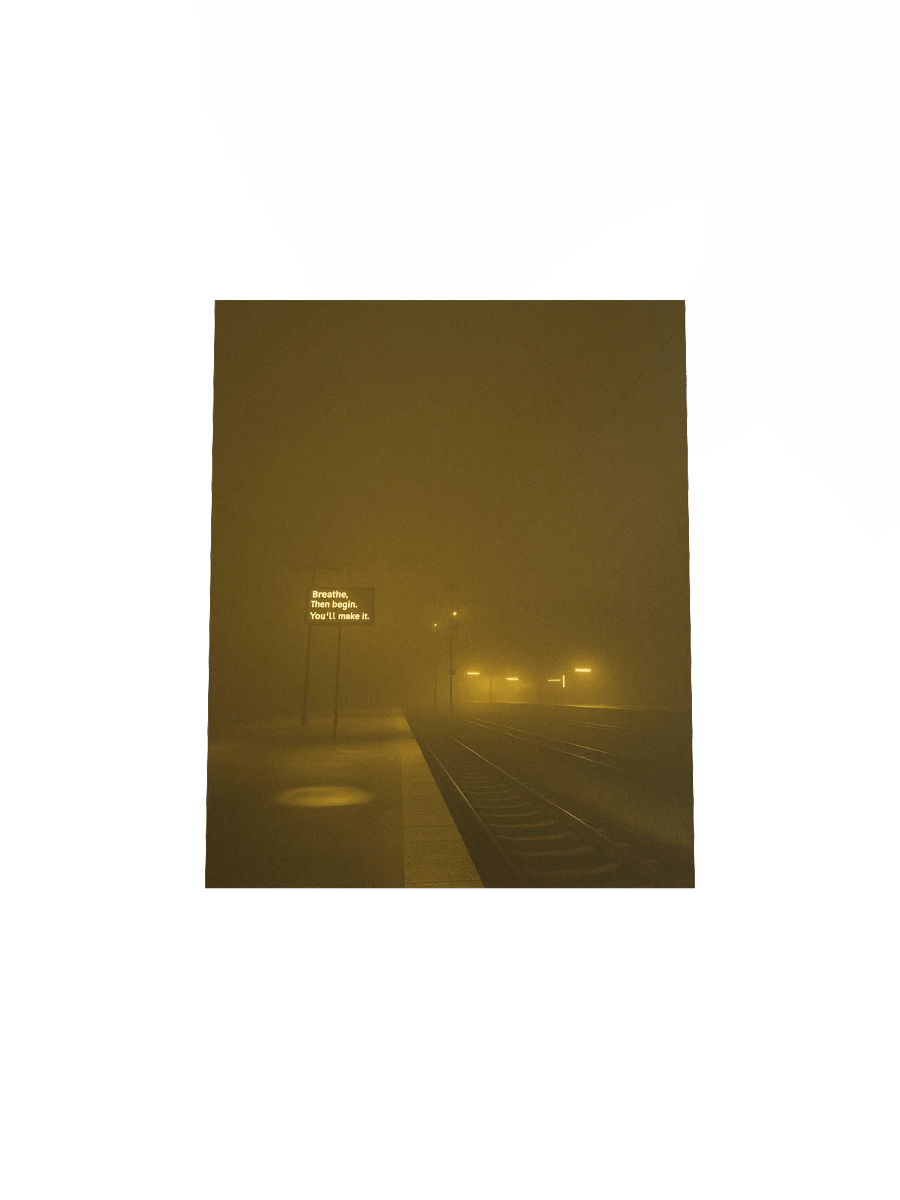 "Breathe, then begin." Matte Poster product image (23)