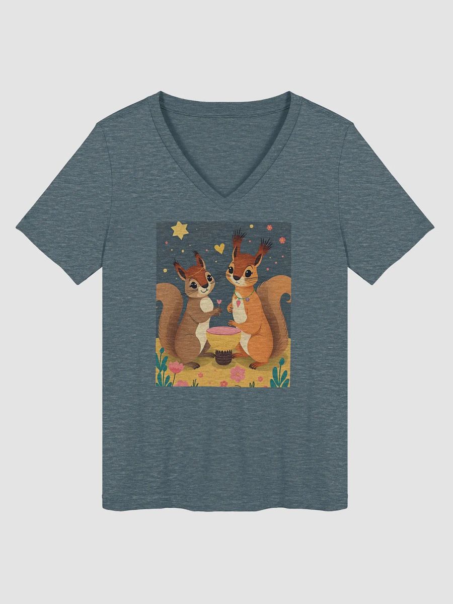 Whimsical Love Squirrels V-Neck Tee product image (1)