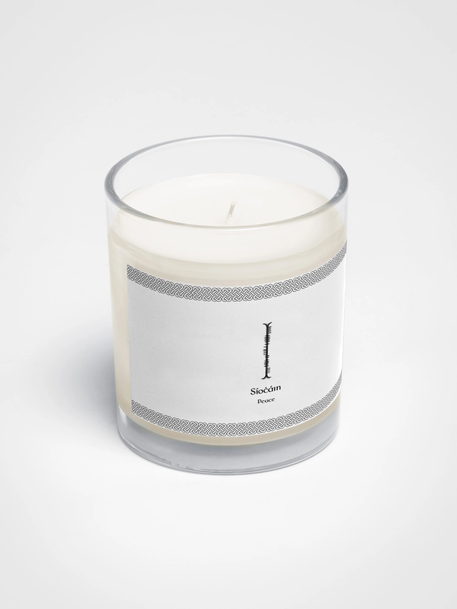 Síocháin — The Peace Ogham Candle product image (2)