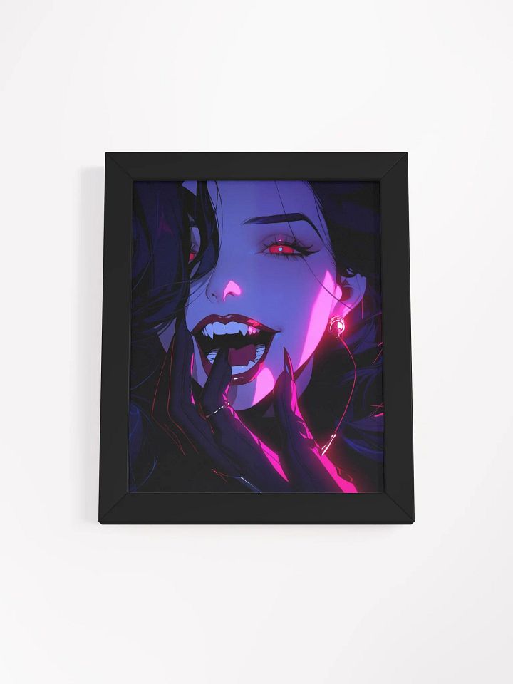 Framed Neon Vibrant Vamp Poster product image (3)
