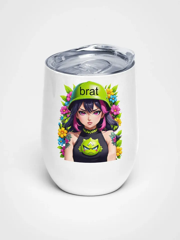 Brat - Wine Tumbler Cup - 12 oz - High-Grade Stainless Steel - v6 product image (1)
