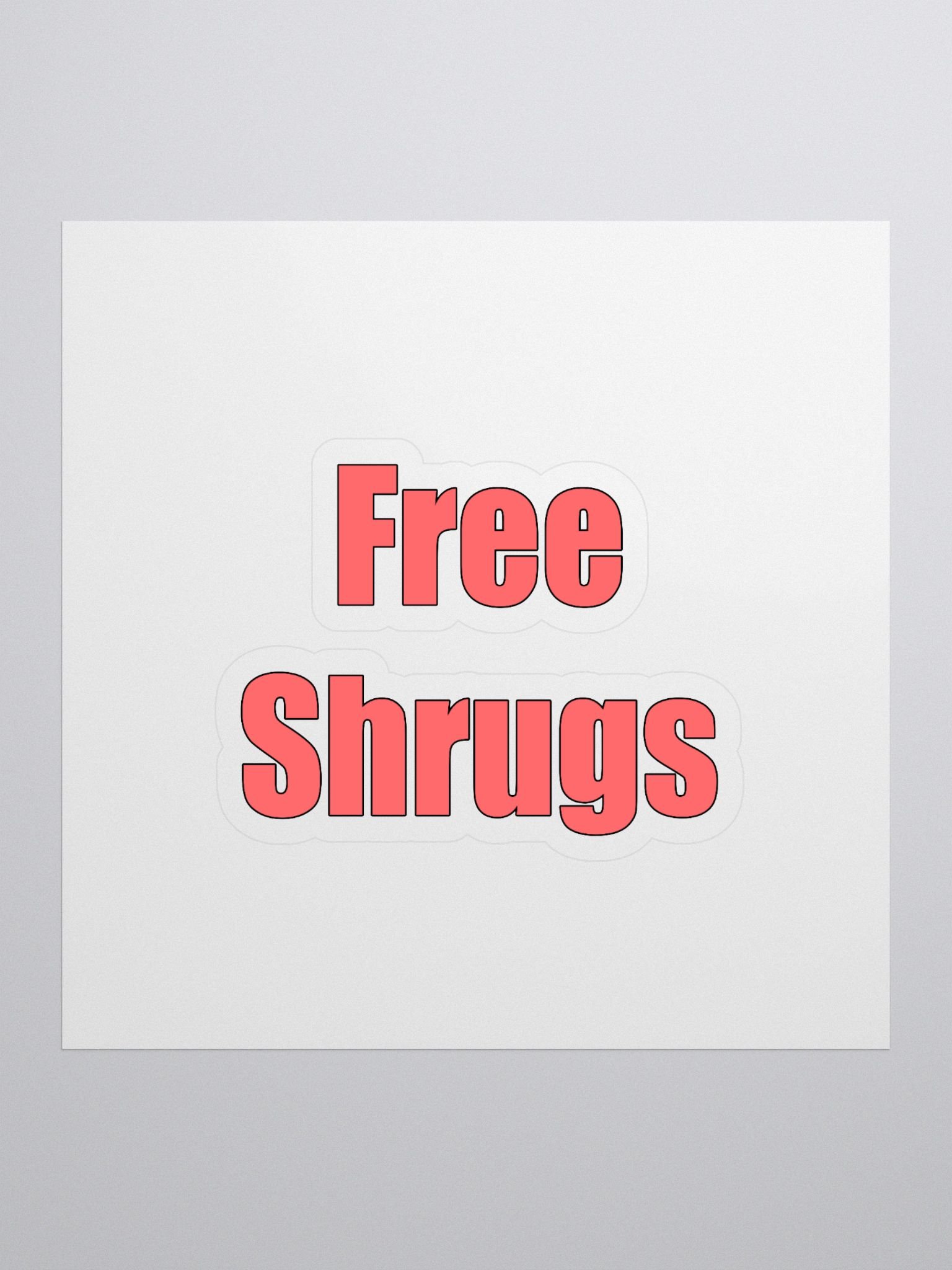 Free shrugs sticker product image (1)