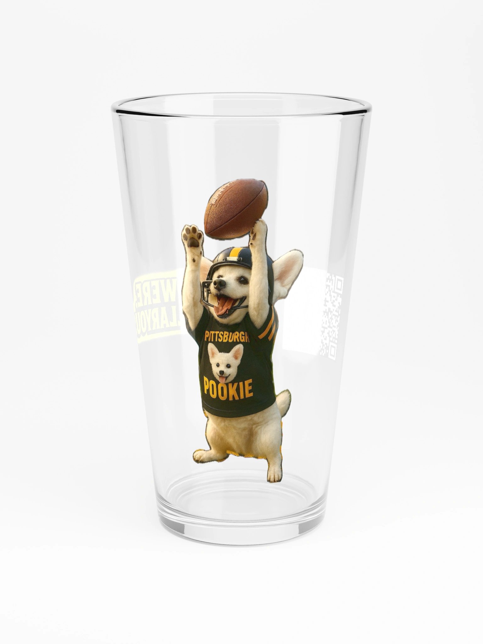 Pittsburgh Pookie Pint Glass product image (3)