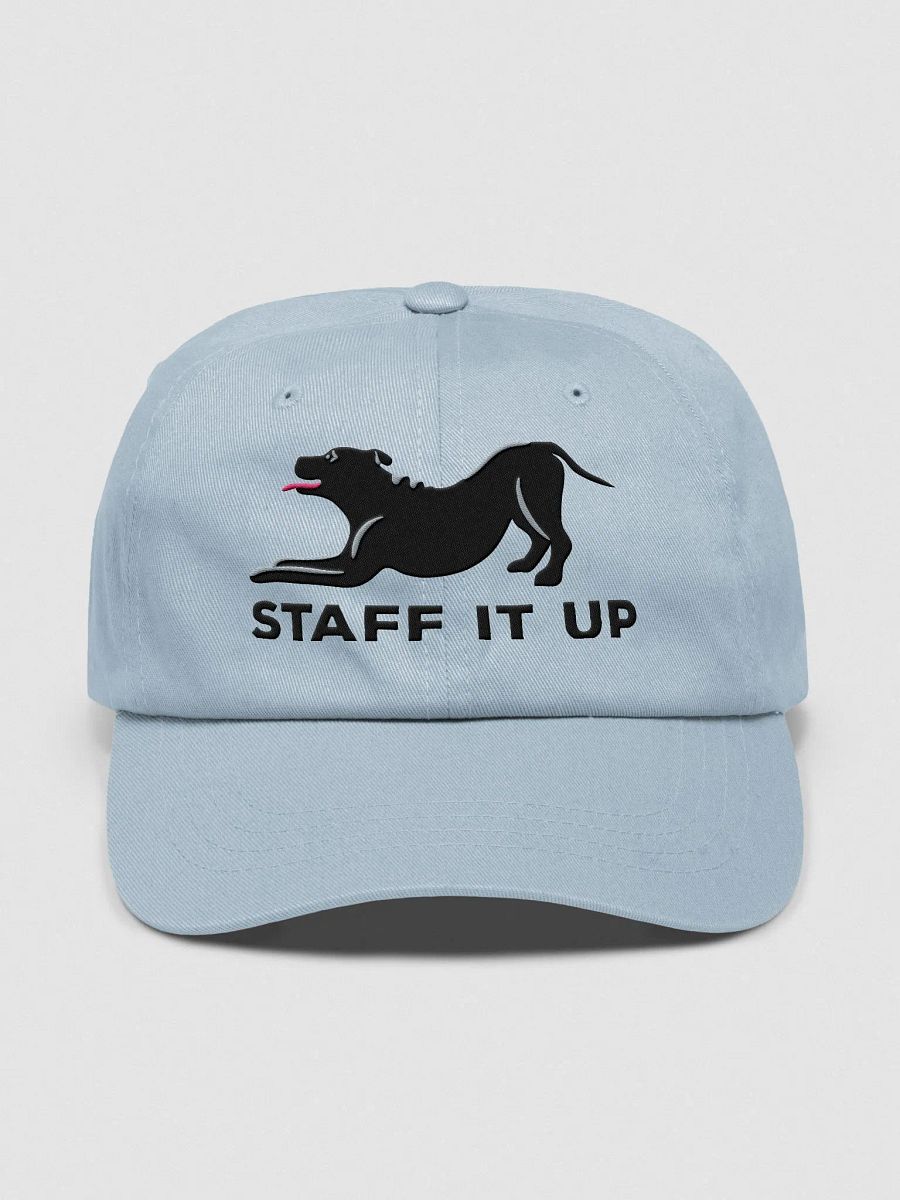 Staff It Up Classic Dad Hat(Embroidered) of a Staffordshire Terrier(Black) product image (17)