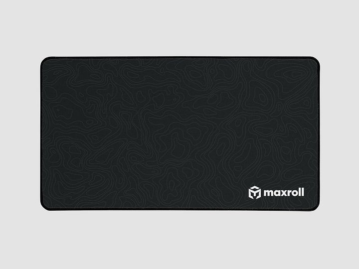 Maxroll Gaming Mat (White Logo, 12