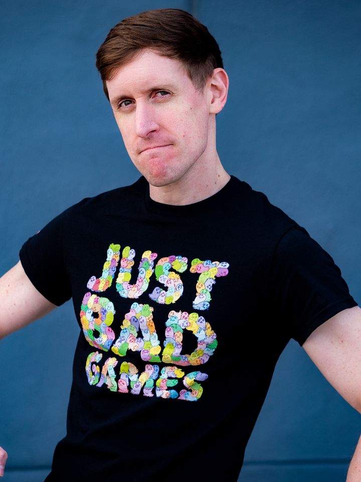 Multi-Color Money Ghost Just Bad Games Logo T-Shirt product image (1)