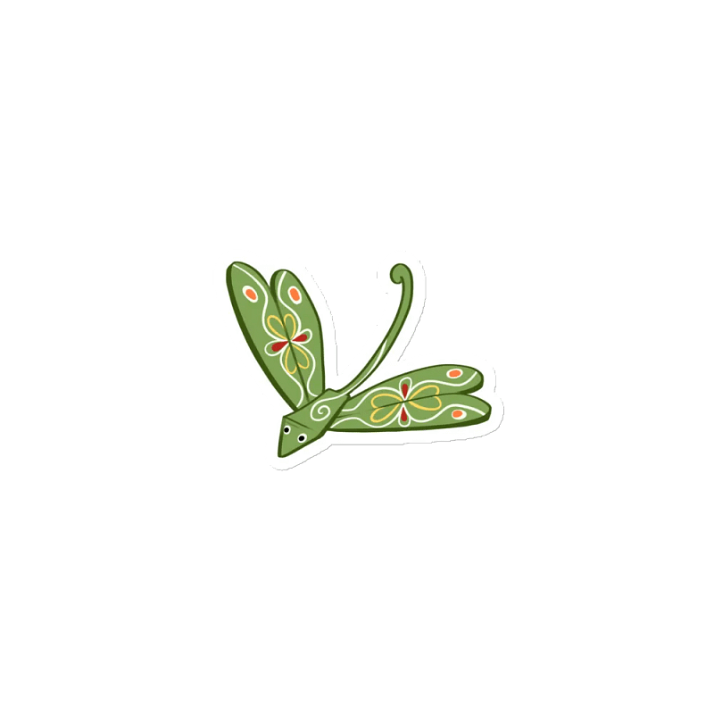 Green Dragonfly Magnet