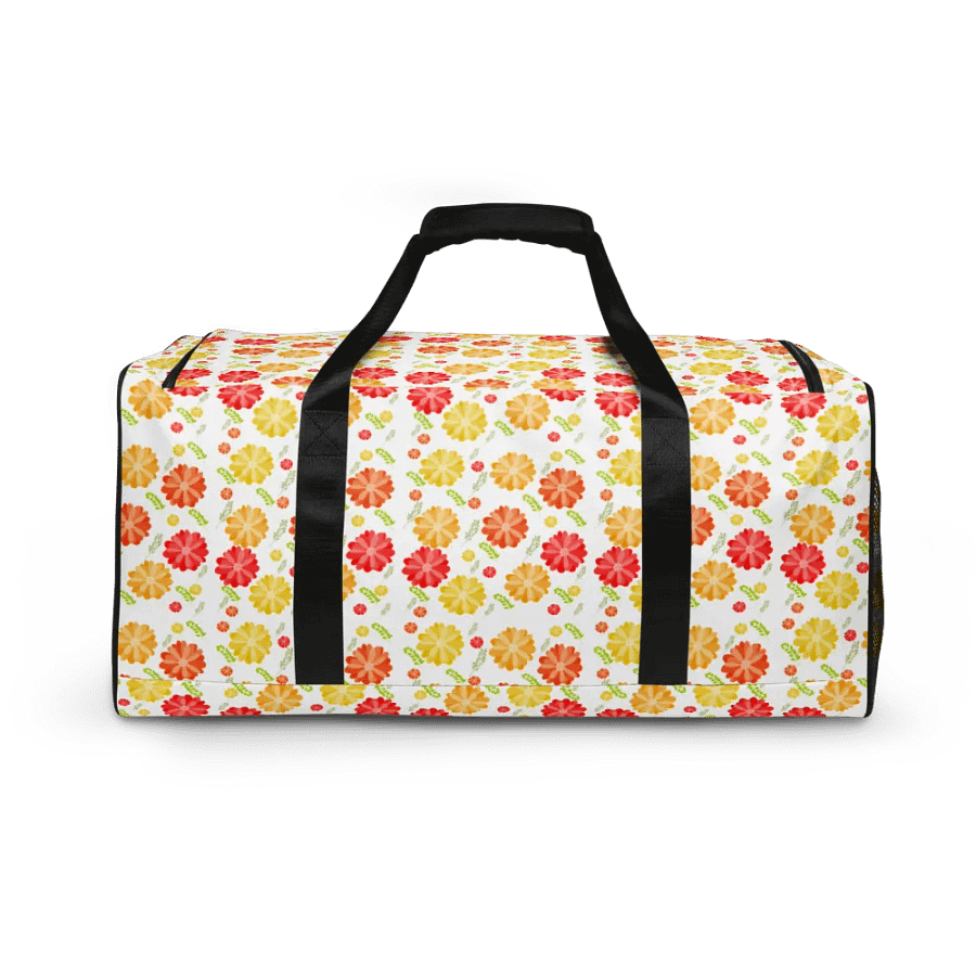 Orange Floral Large Holdall Bag product image (2)