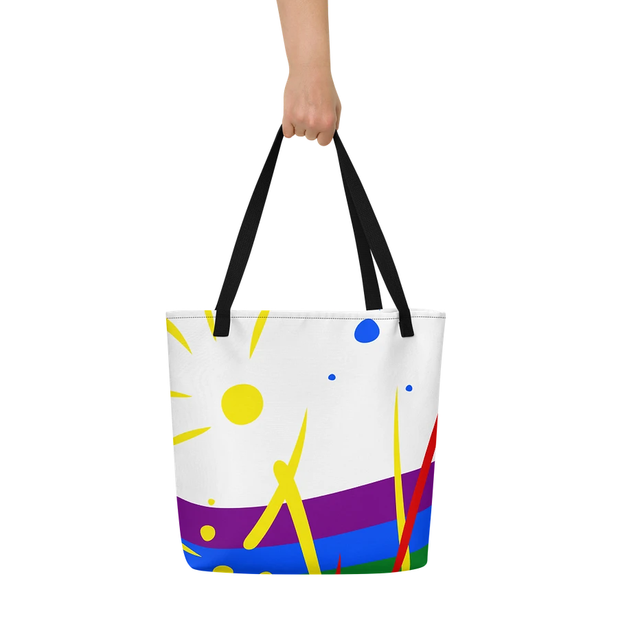 Rainbow Splash Tote with Pocket Inside product image (11)