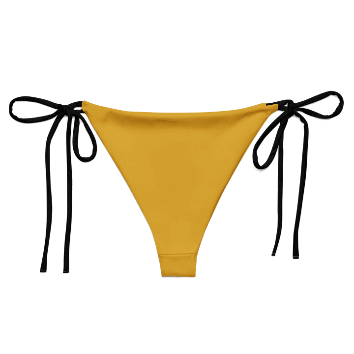 Low Rise Cheeky String Bikini Bottoms, Yellow product image (2)