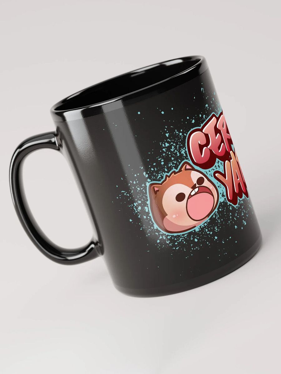 Certified Yapper Black Glossy Mug product image (3)