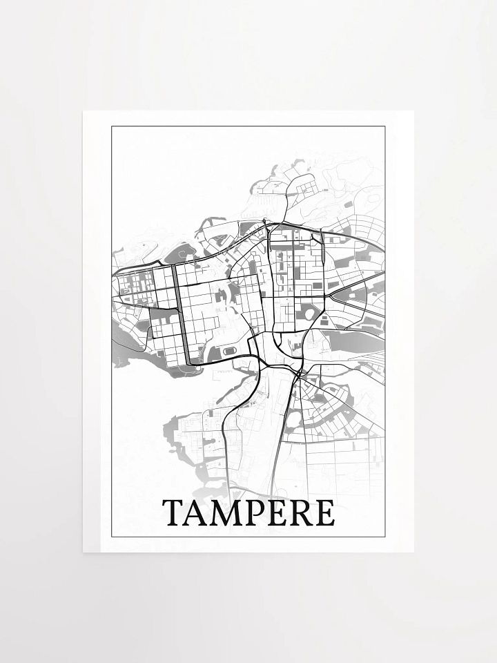 Tampere, Finland, city map print product image (4)