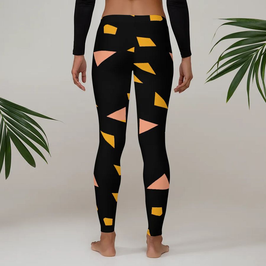 Symmetry Chic: Customizable All-Over Print Leggings product image (4)