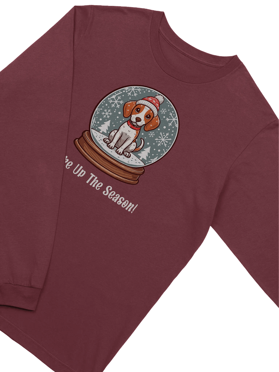 Holiday Snow Globe Brittany Spaniel Edition Long Sleeve T-Shirt product image (2)
