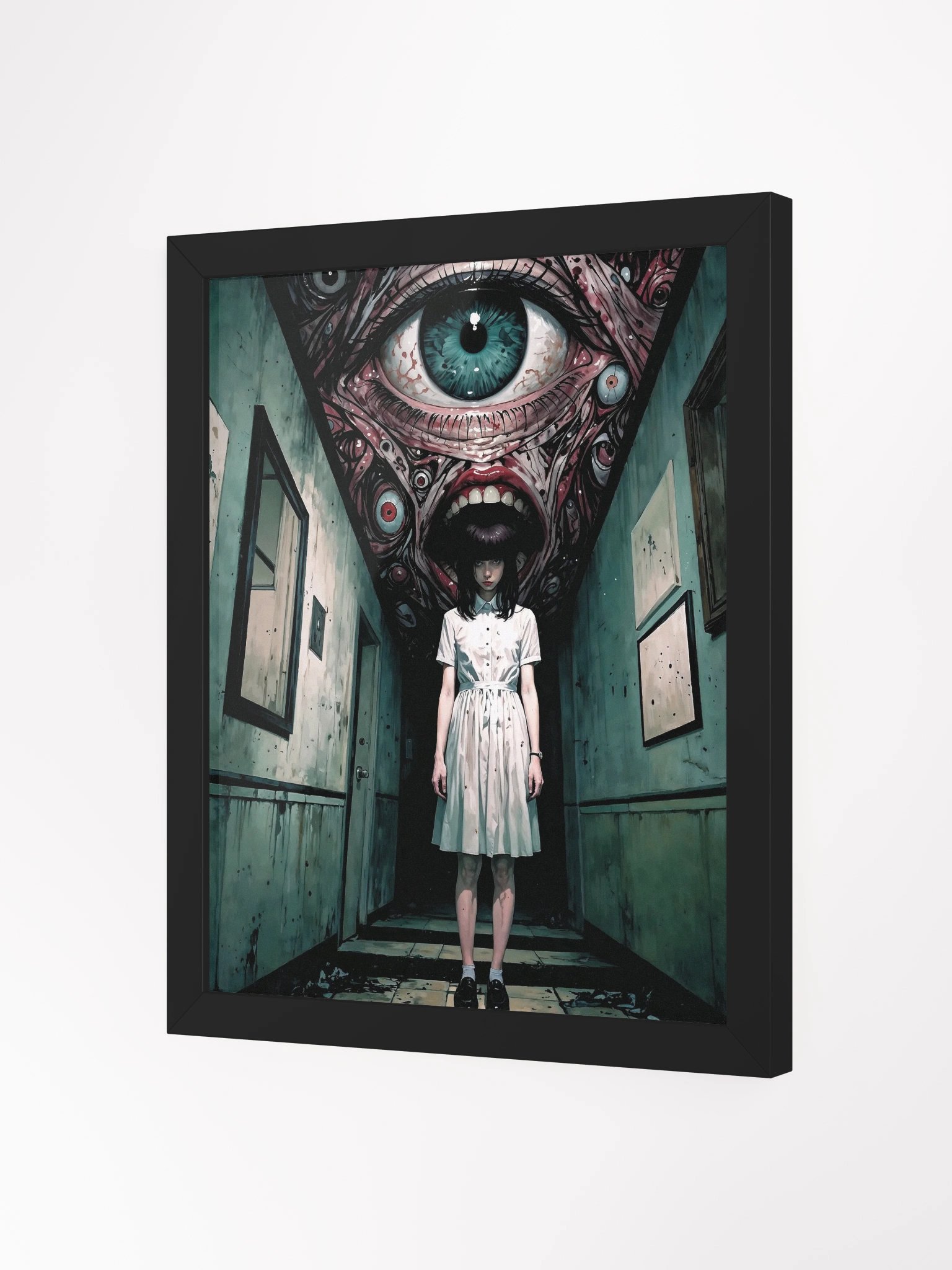 Surreal Nightmare Corridor Framed Print product image (11)