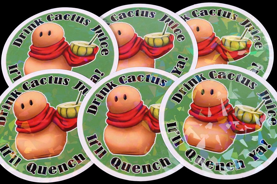 Cactus Juice Holographic Sticker product image (3)