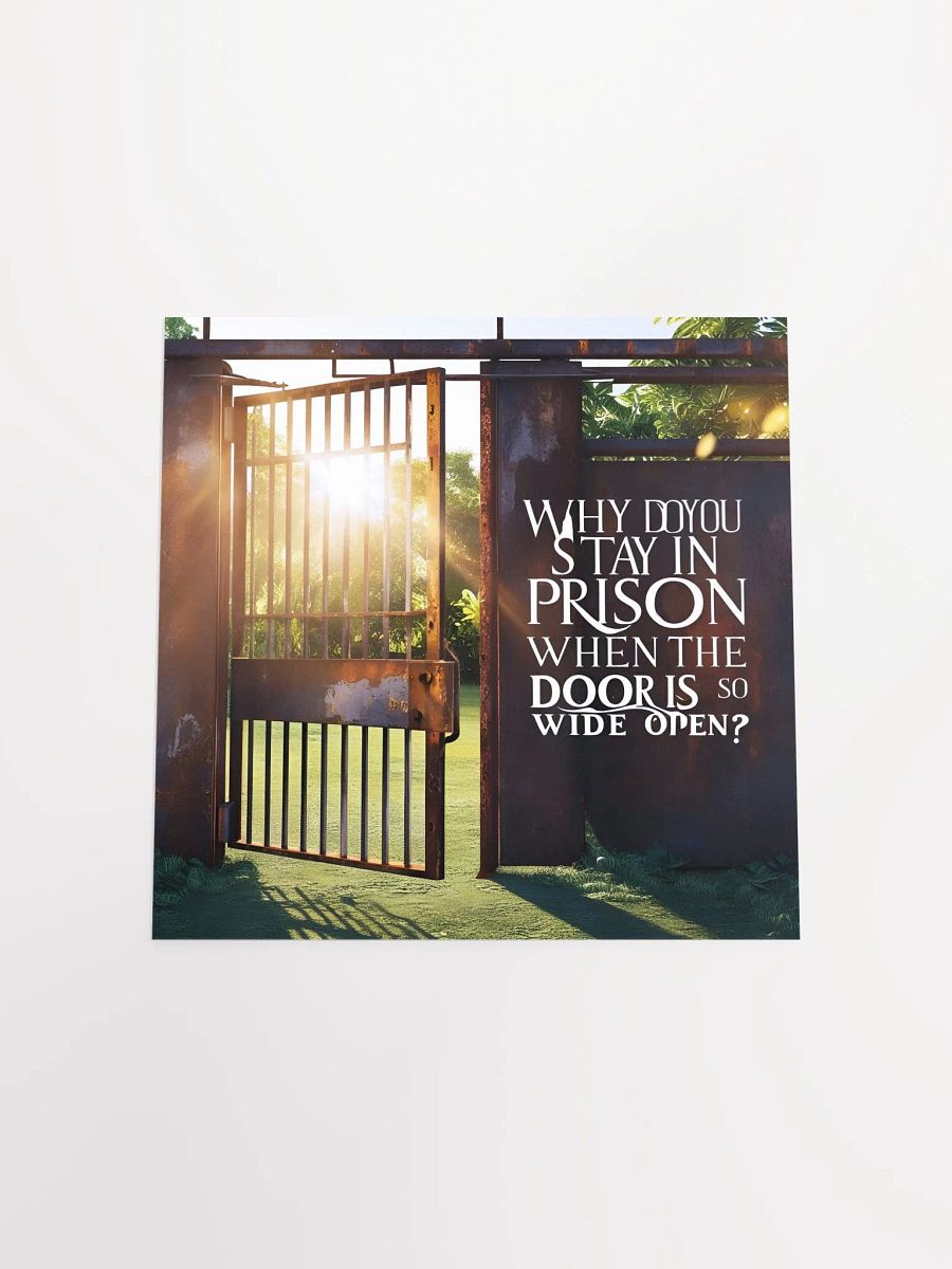 Why do you stay in prison when the door is so wide open? - Enhanced Matte Paper Poster product image (17)